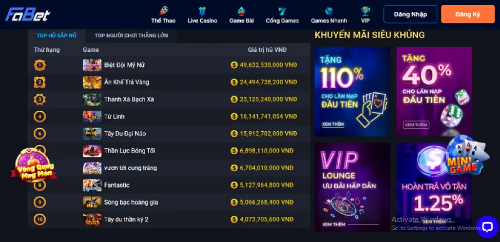 Nạp rút tiền f789 bet